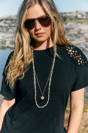 Frida Necklace - Gold / White