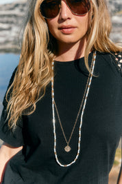 Frida Necklace - Gold / White