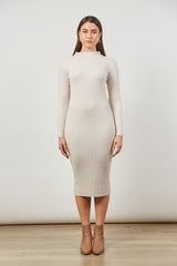 Skyline Knit Dress - Creme