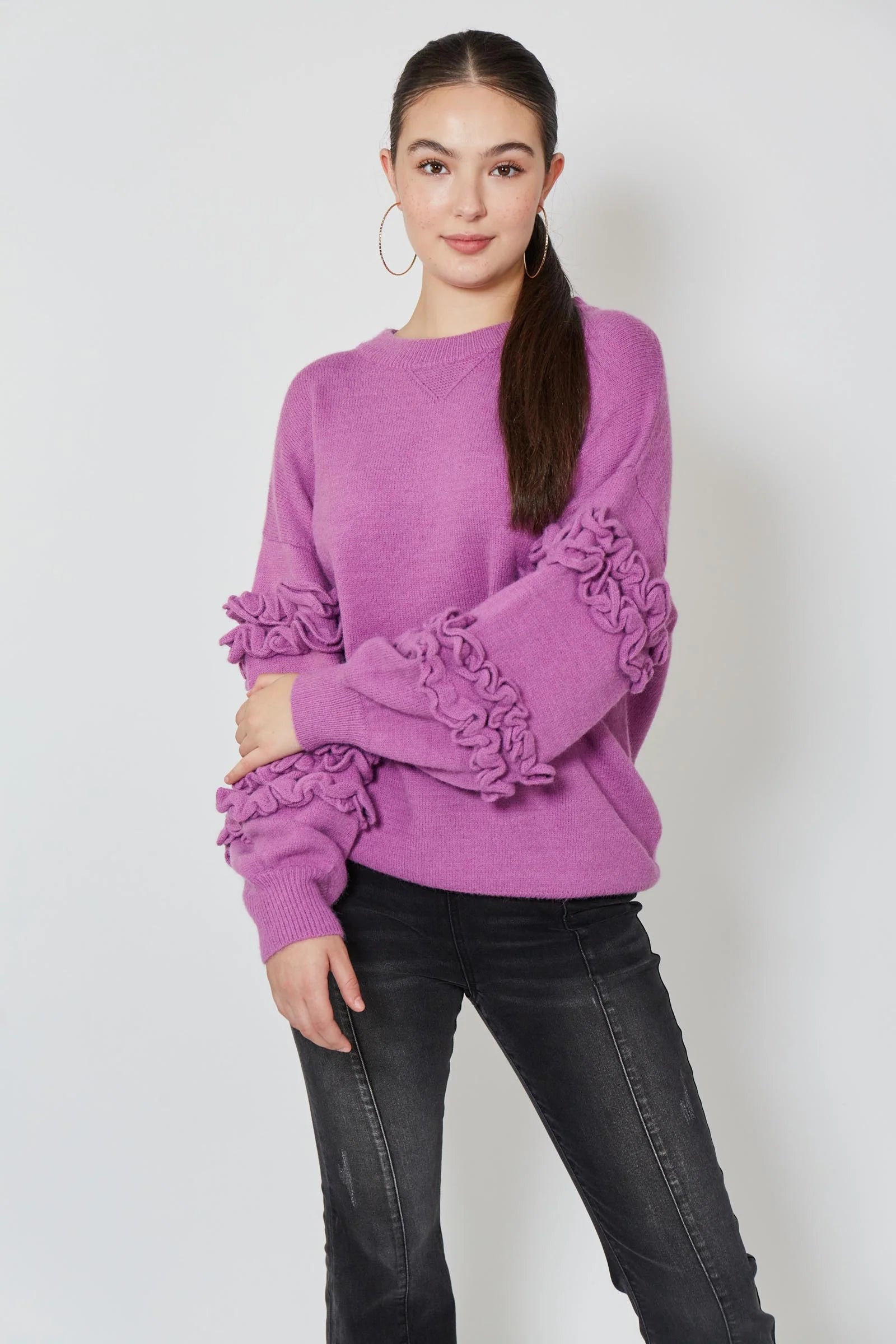 Garland Ruffle Jumper - Lilac