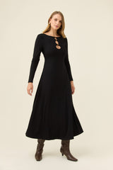 Naria Bead Dress - Onyx