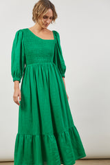 Panorama Shirred Maxi - Meadow