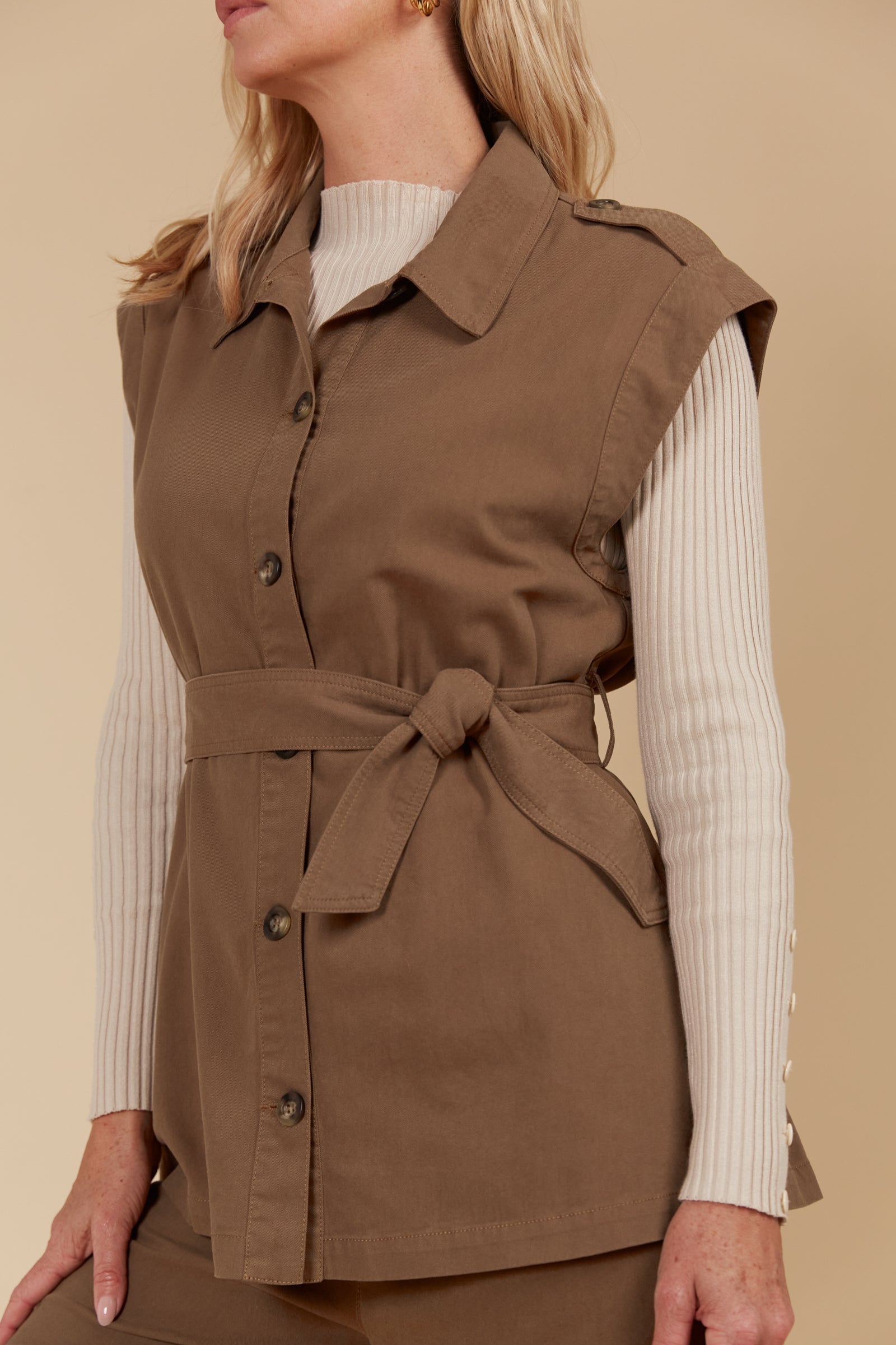 Freya Vest - Toffee