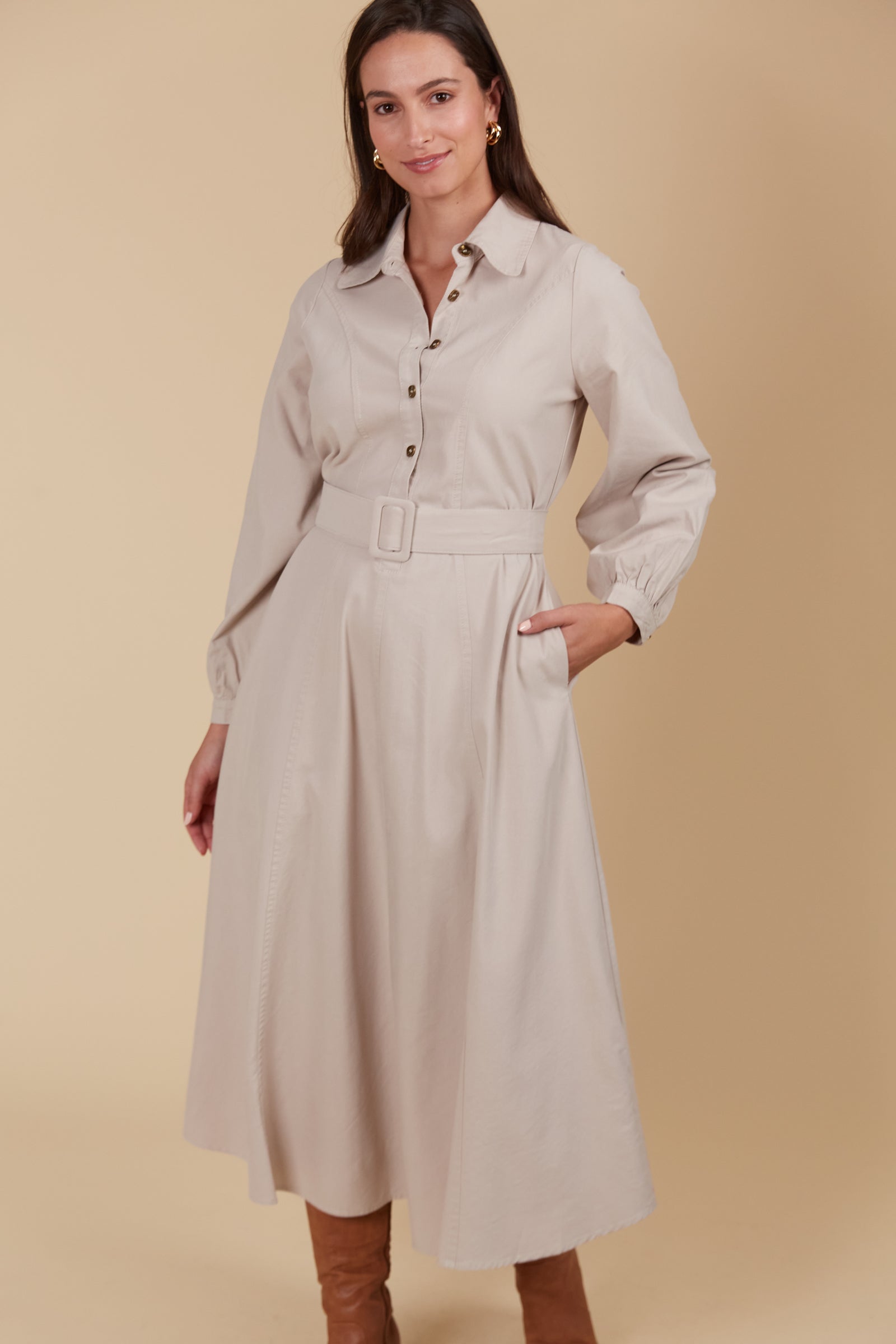 Freya Dress - Canvas