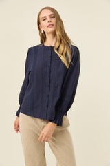 Maeve Shirt - Navy