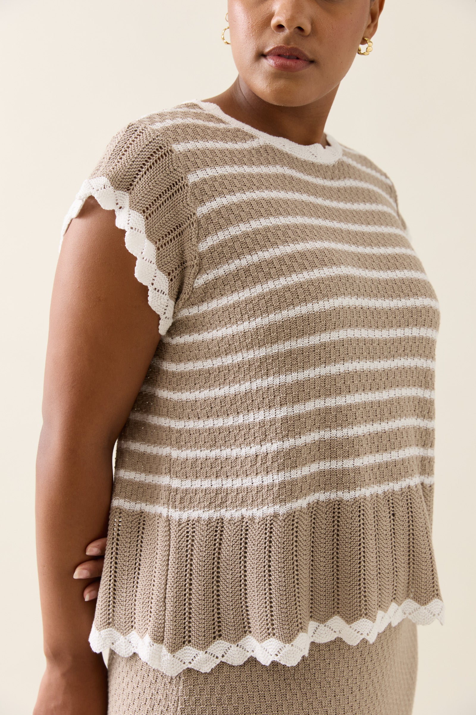 Ida Knit Top - Canvas