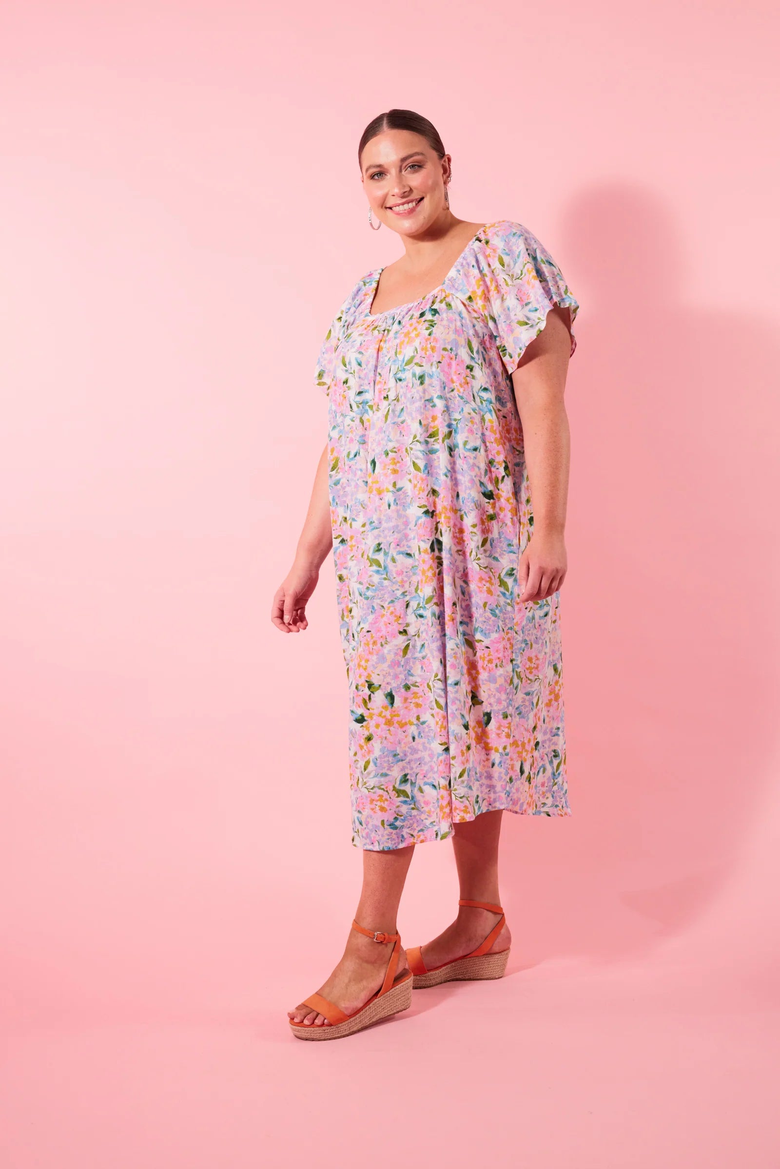 Flora Dress - Salt Hydrangea