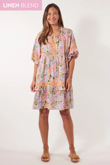 Flora Lace Dress - Sunset Hydrangea