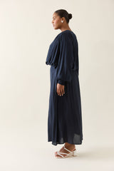 Oline Cropped Top - Navy