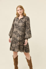 Grace Shirt Dress - Paisley
