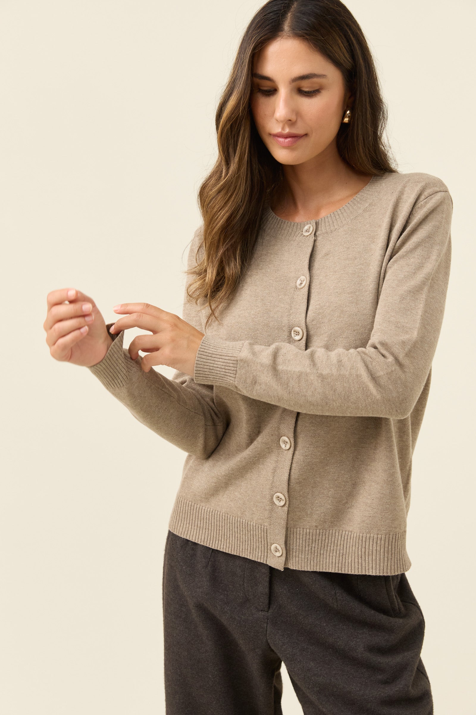 Darby Cardigan - Stone