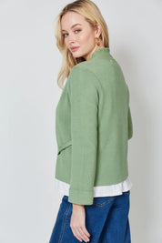 Ines Tie Cardigan - Moss