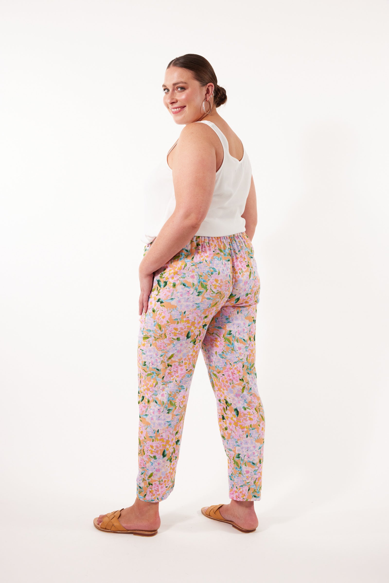 Flora Pant - Sunset Hydrangea