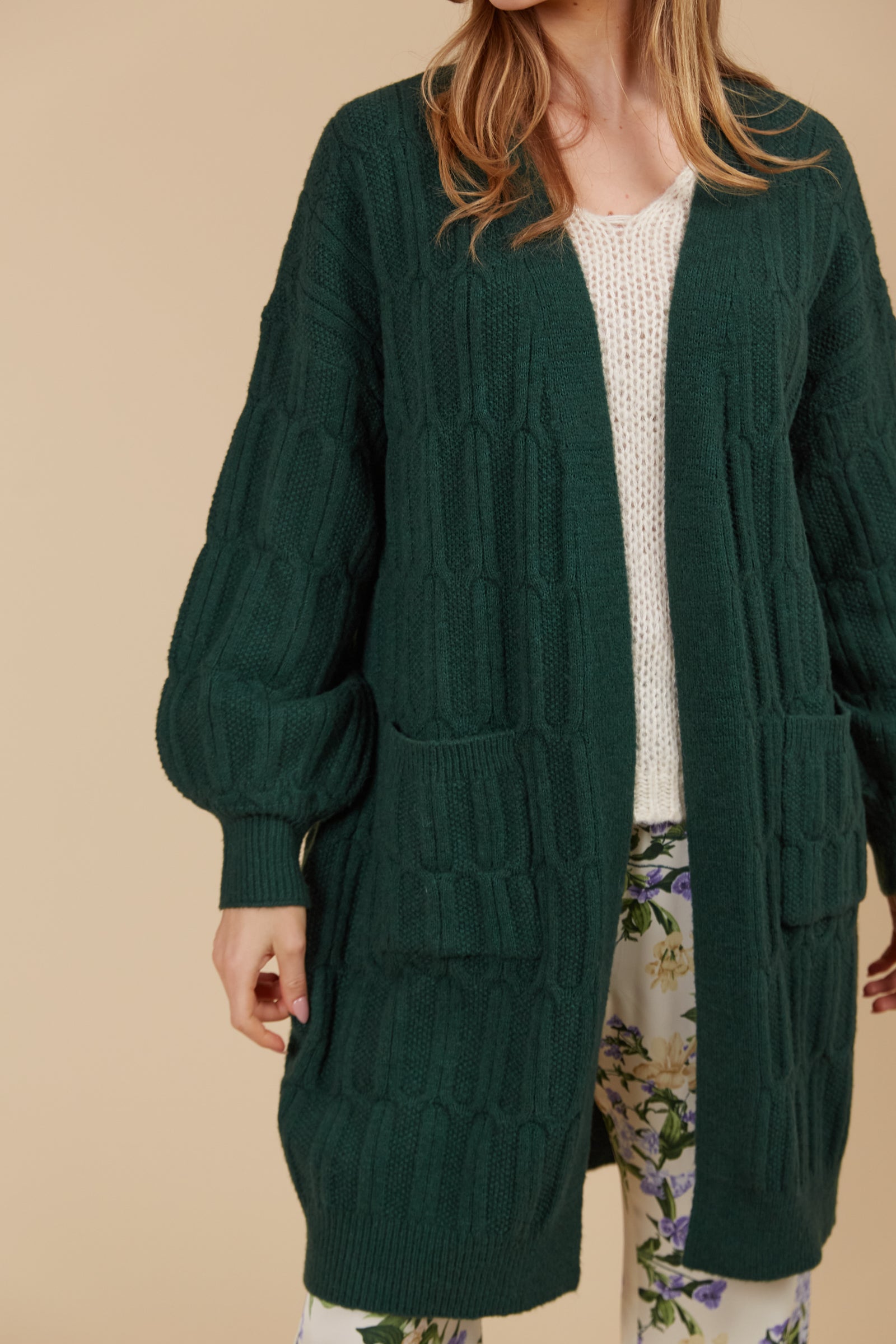 Hera Cardigan - Pine