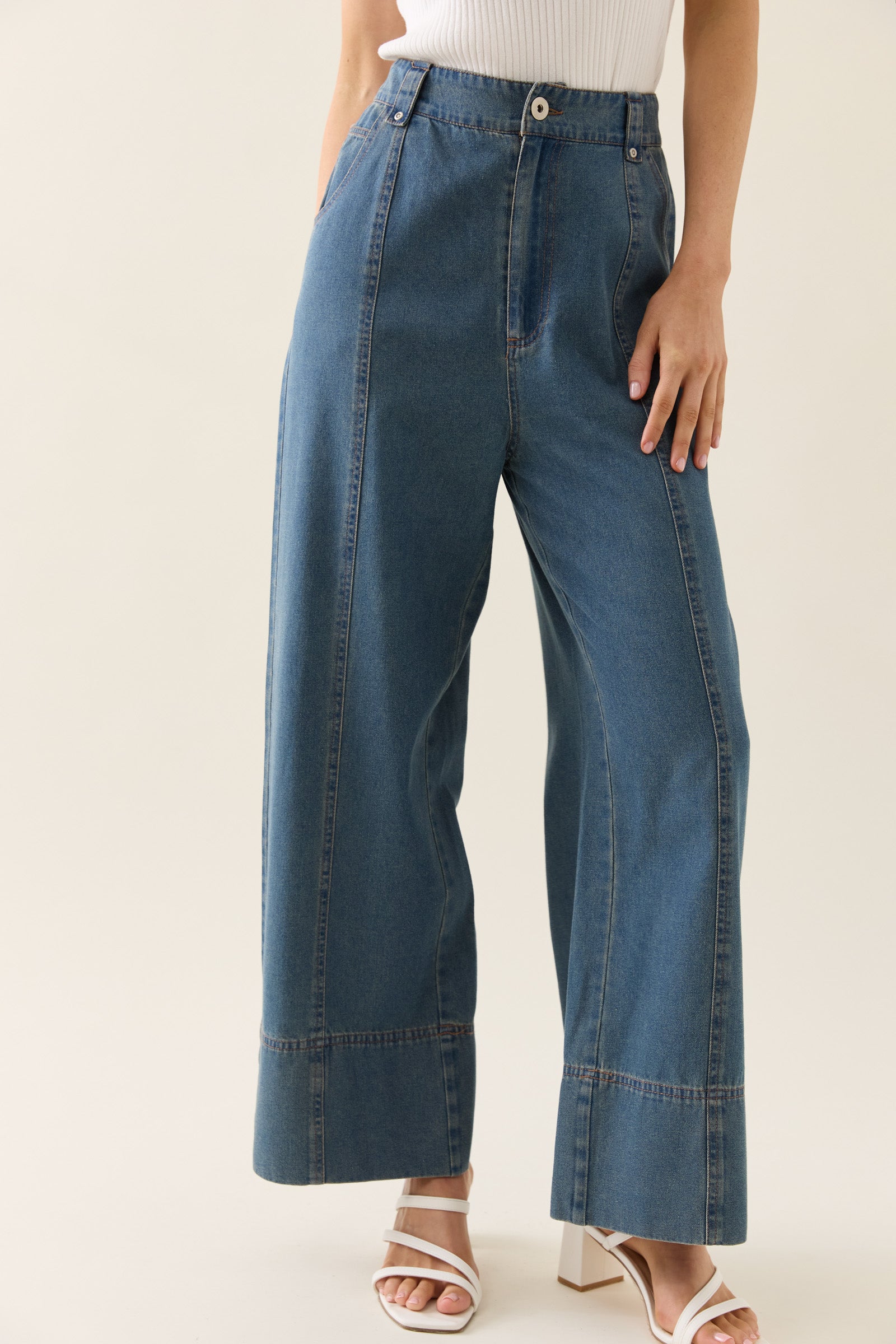 Sofie Denim Pant - Drift