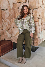 Coppola V Blouse - Evergreen Muse