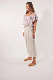 Flora Crop Top - Salt Hydrangea