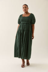 Esther Shirred Maxi - Myrtle