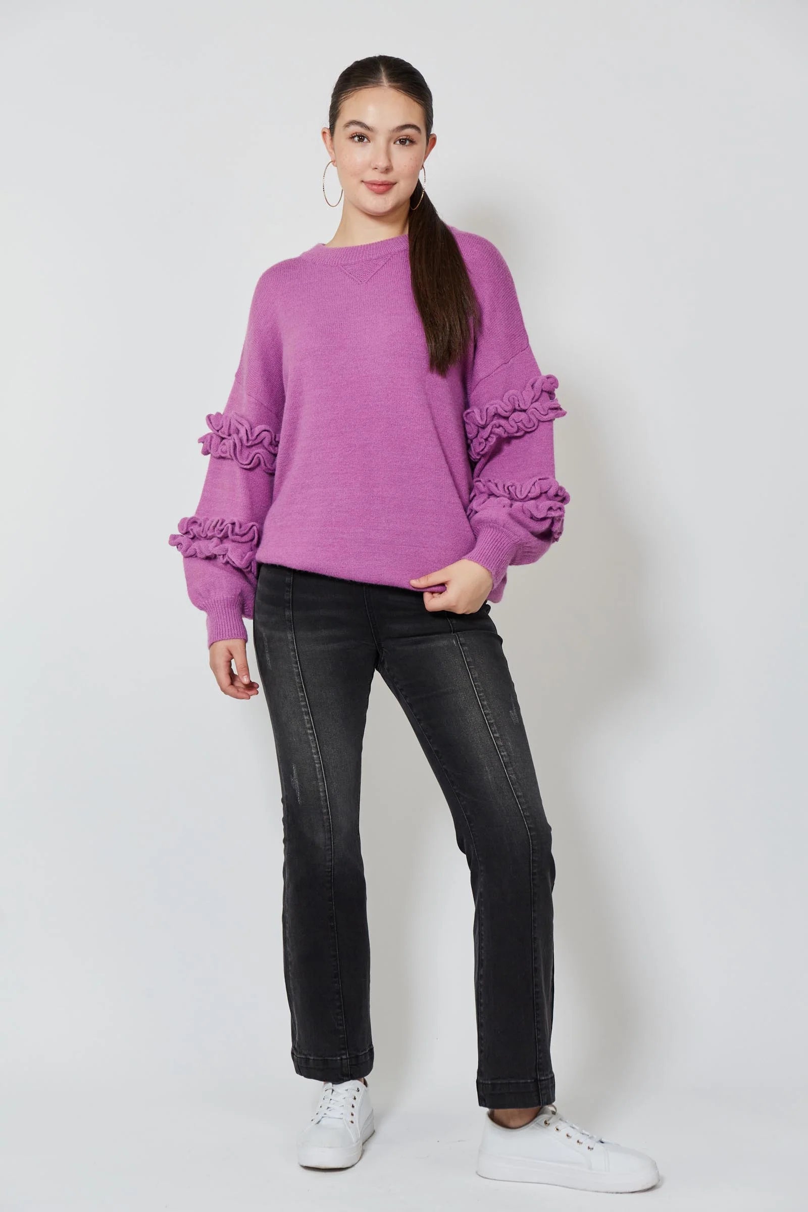 Garland Ruffle Jumper - Lilac