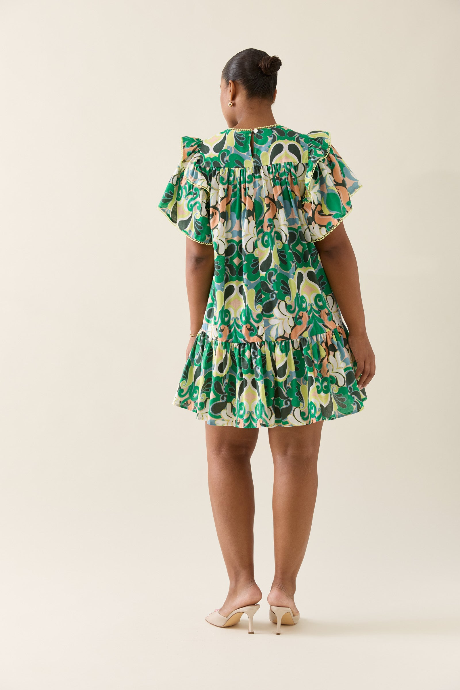 Aurora Frill Dress - Paisley