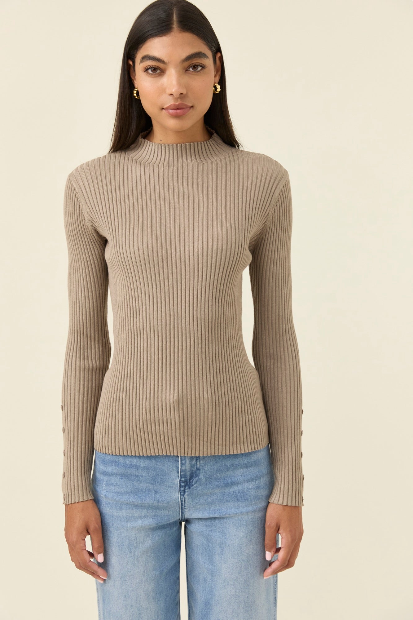 Juno Knit Top - Stone