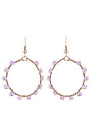 Muse Earring - Lilac Hoop