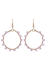 Muse Earring - Lilac Hoop