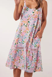 Flora Tank Dress - Salt Hydrangea