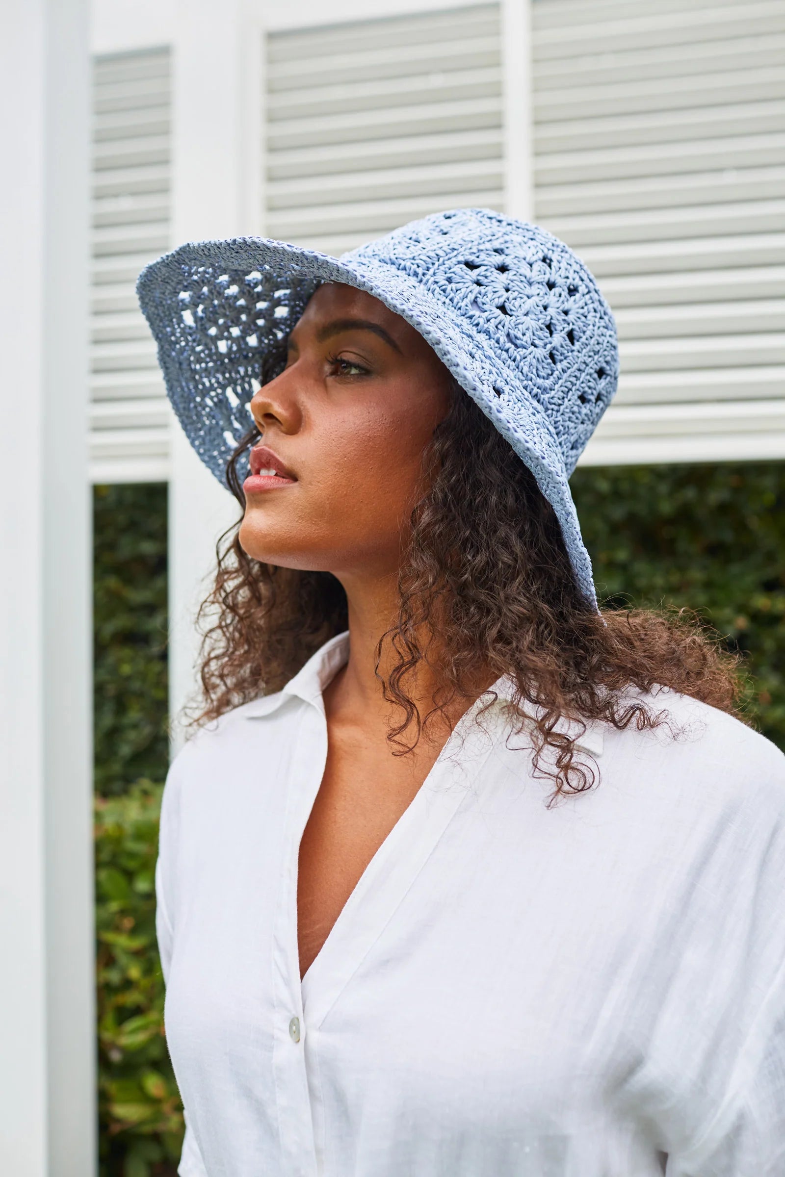 Posy Hat - Periwinkle