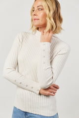 Skyline Knit Top - Creme