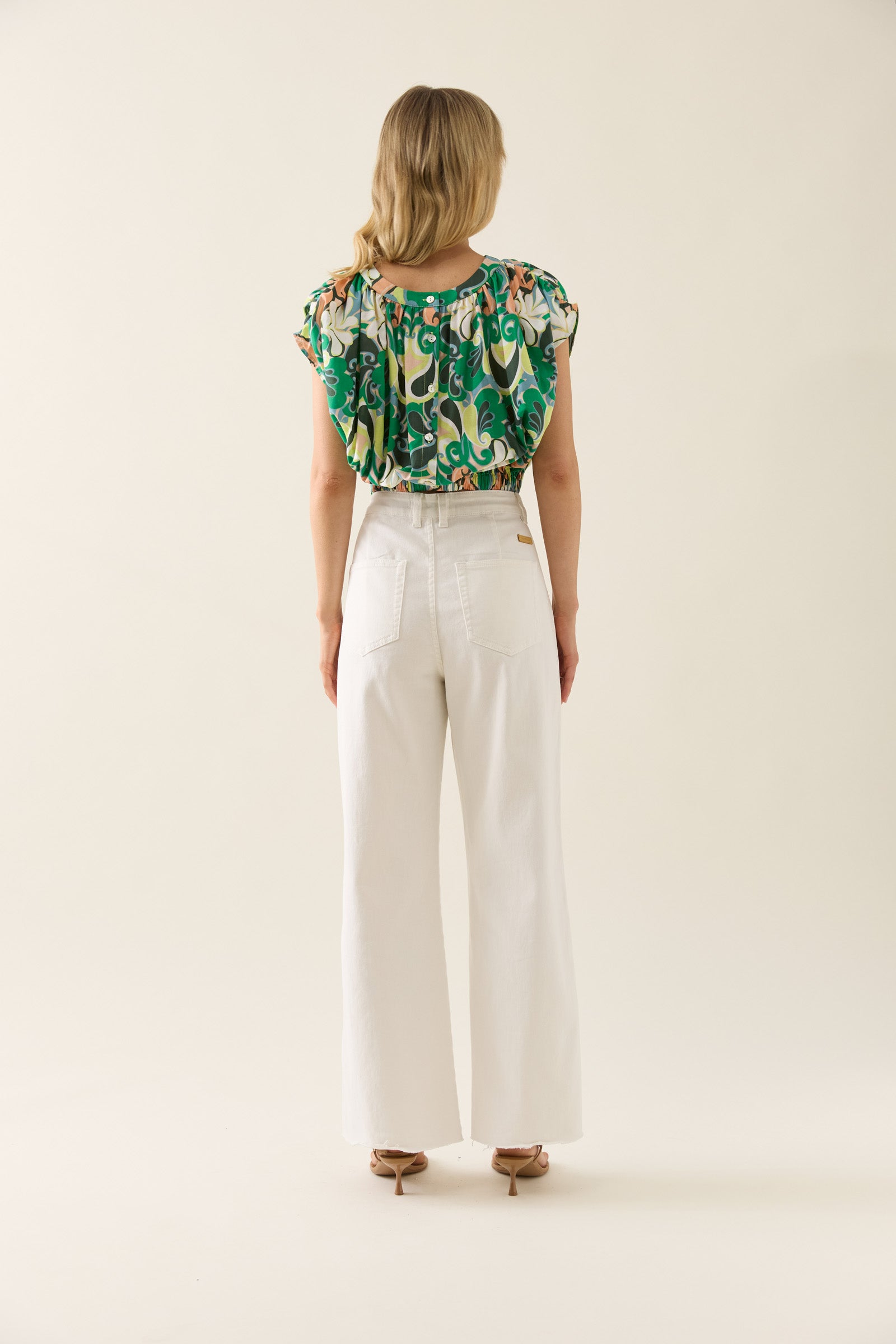 Aurora Reversible Crop Top - Paisley