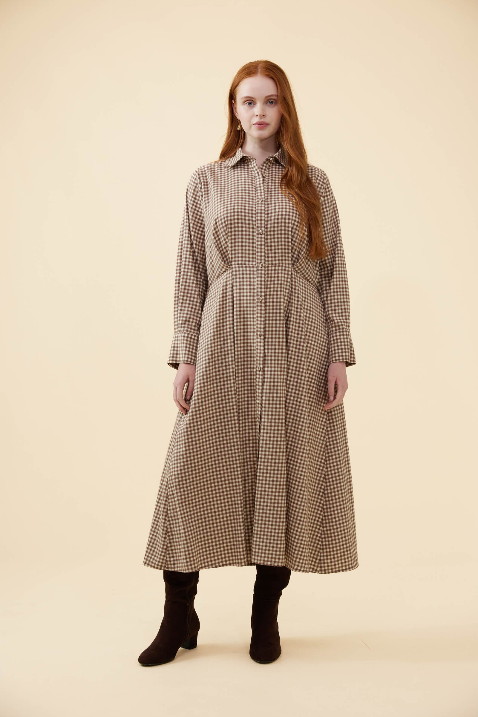 Kristin Maxi Dress - Walnut