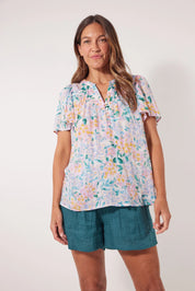 Botanical Blouse - Salt Hydrangea