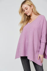 Carson Poncho - Lilac