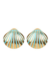 Brasilia Blue Earring - Shell