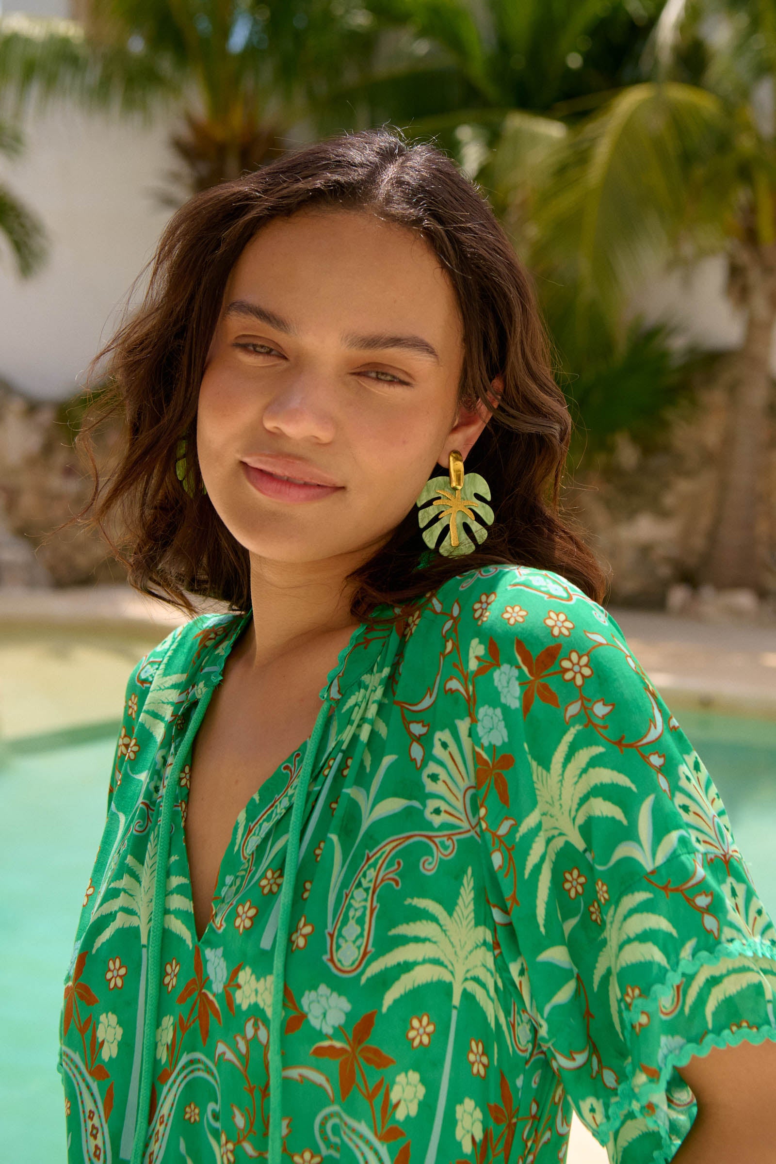 Haiti Drop Earring - Leaf