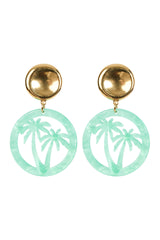 Haiti Palms Earring - Green