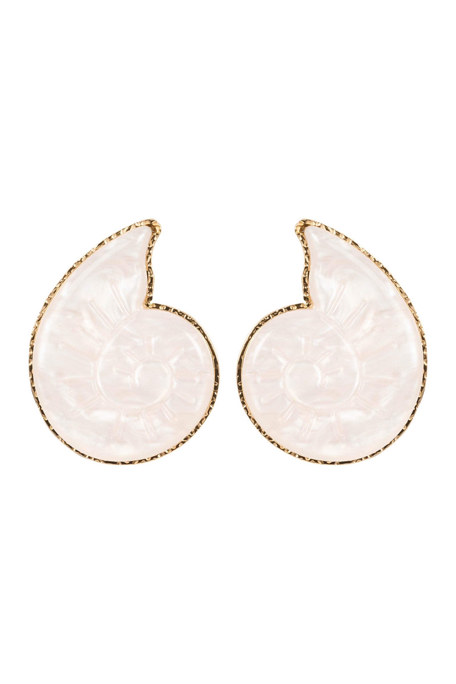 Haiti Stud Earring - White