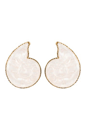 Haiti Stud Earring - White