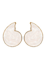Haiti Stud Earring - White