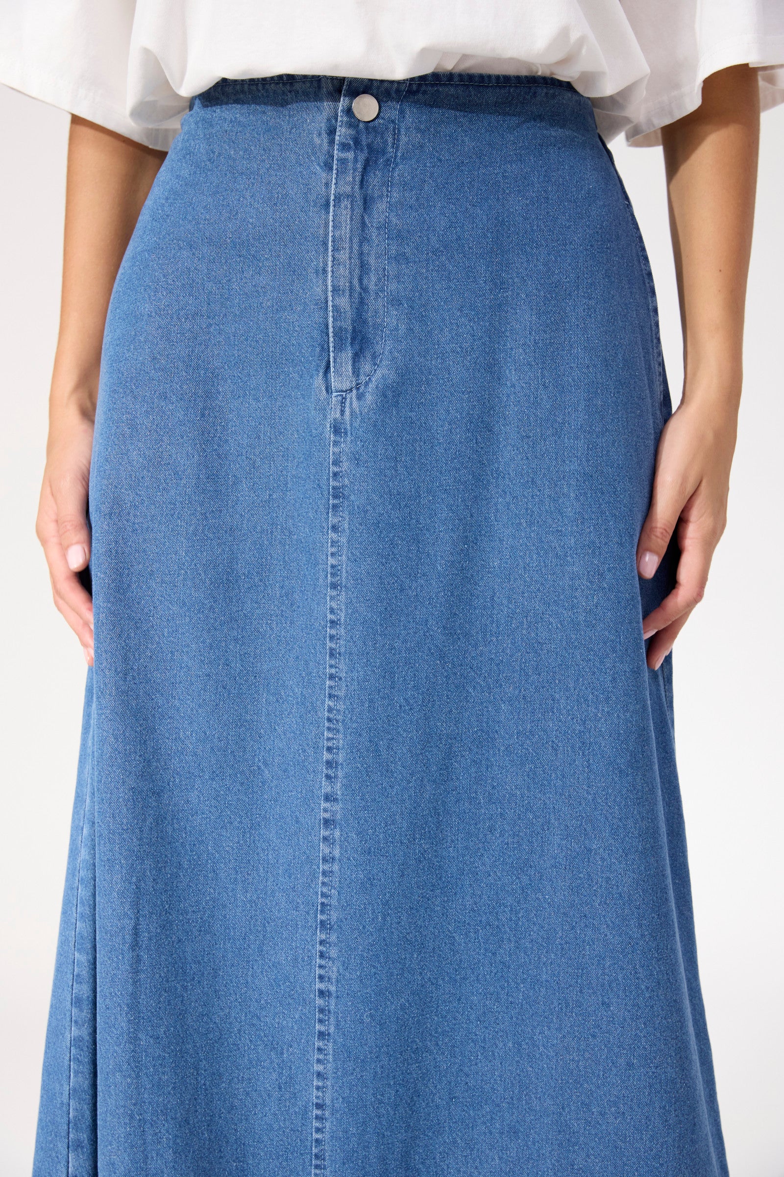 Denver Denim Skirt - Blue