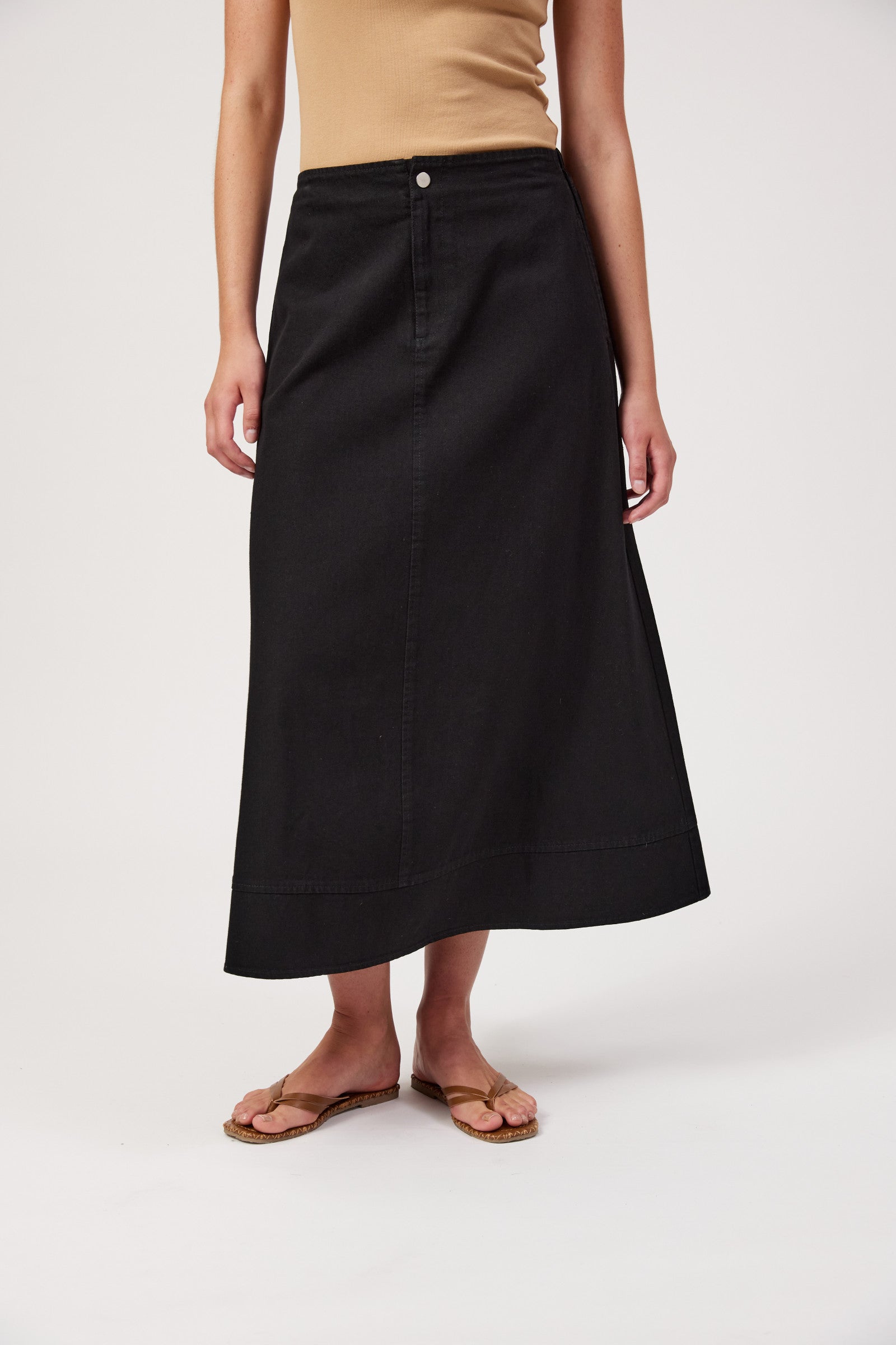 Denver Denim Skirt - Black
