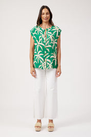 Congo Button Top - Palm