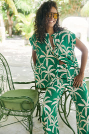 Congo Button Top - Palm