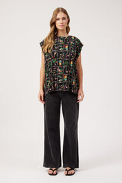 Congo Button Top - Jungle