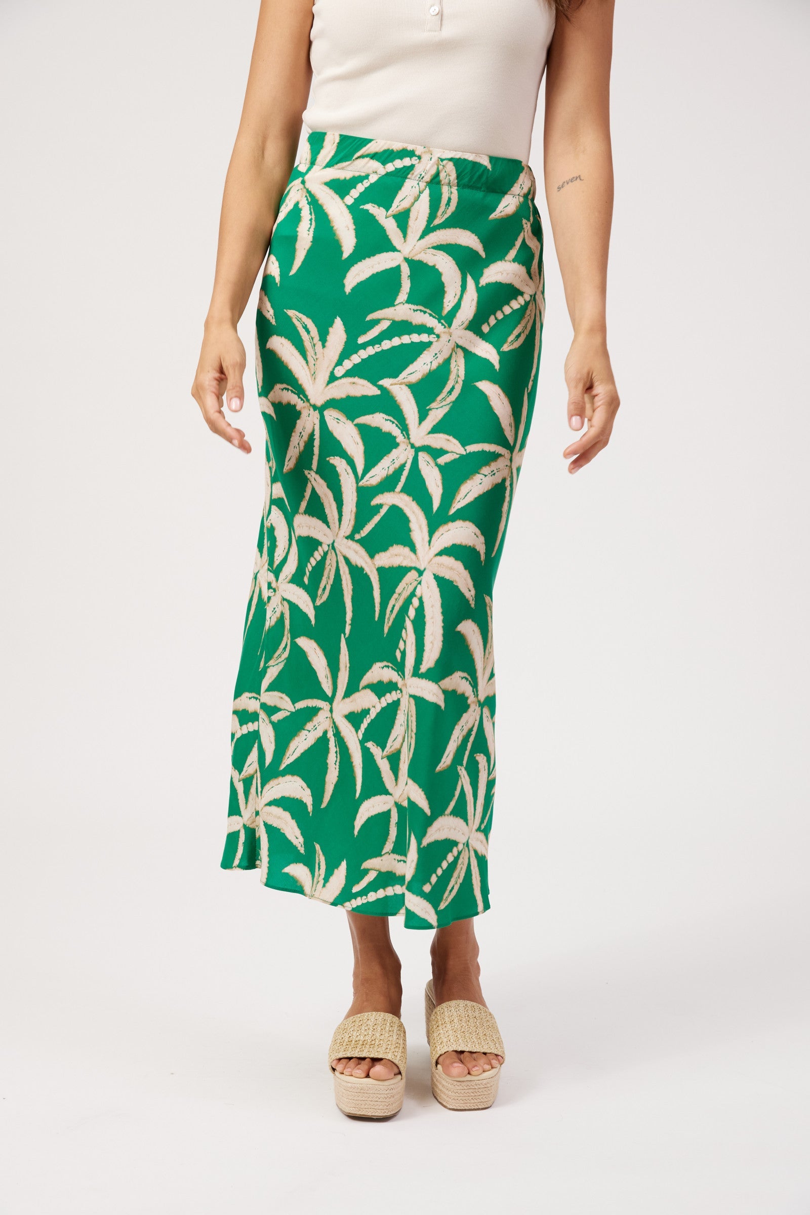 Congo Maxi Skirt - Palm