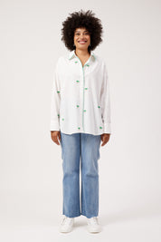 Mauritius Embroidered Shirt - White