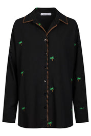Mauritius Embroidered Shirt - Black