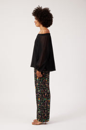 Kenya Off Shoulder Top - Black