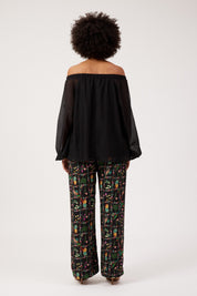 Kenya Off Shoulder Top - Black